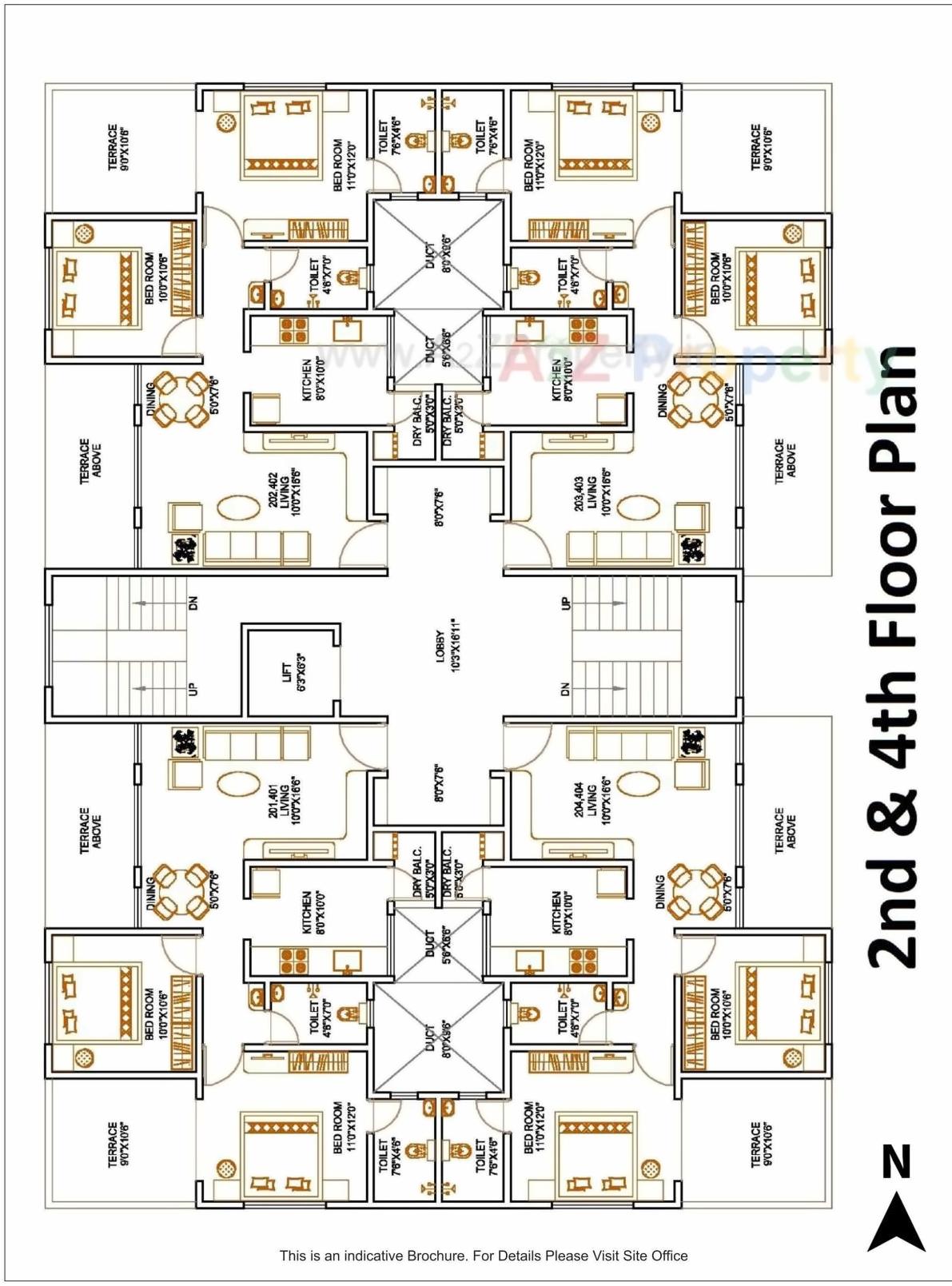 Layout of real estate project Bhairavi located at Kothrud, Pune, Maharashtra