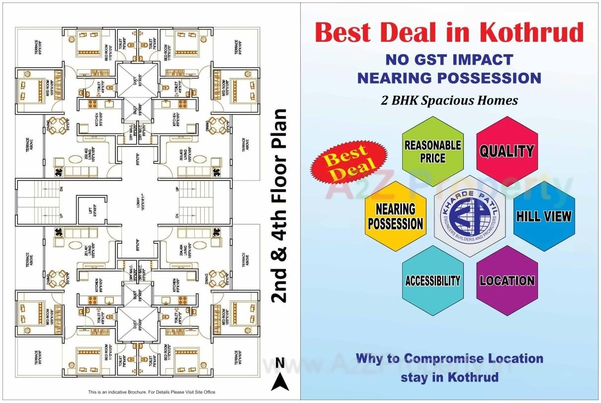 Layout of real estate project Bhairavi located at Kothrud, Pune, Maharashtra