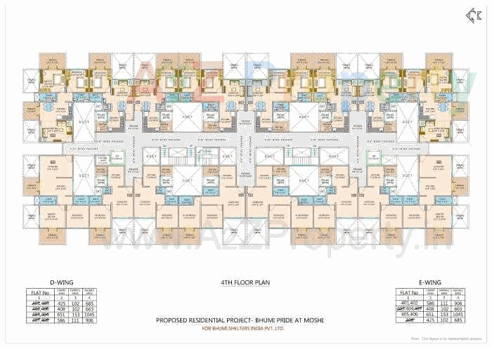 4th Floor.gif of real estate project Bhumi Pride located at Pimpri-chinchawad-m-corp, Pune, Maharashtra