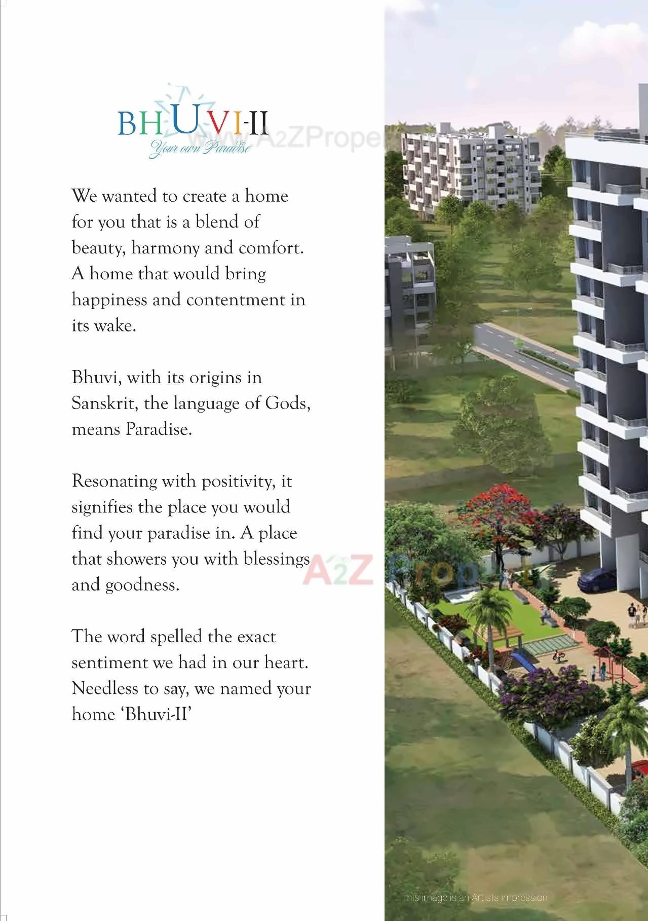 3D Elevation of real estate project Bhuvi located at Wakad, Pune, Maharashtra