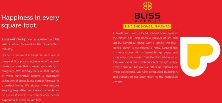  of real estate project Bliss Avenue located at Pune-m-corp, Pune, Maharashtra