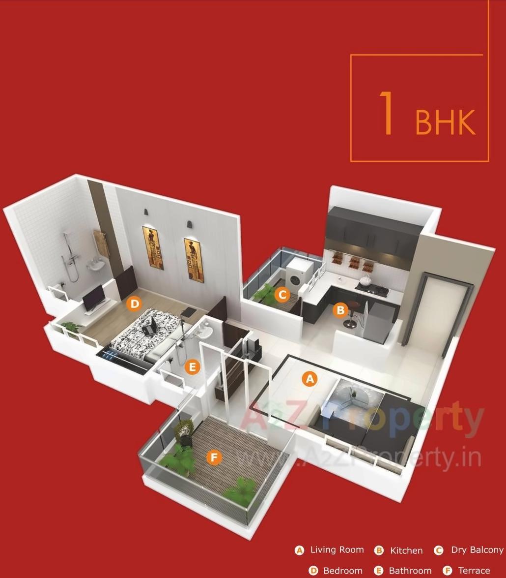 Layout of real estate project Blithe Icon located at Wagholi, Pune, Maharashtra