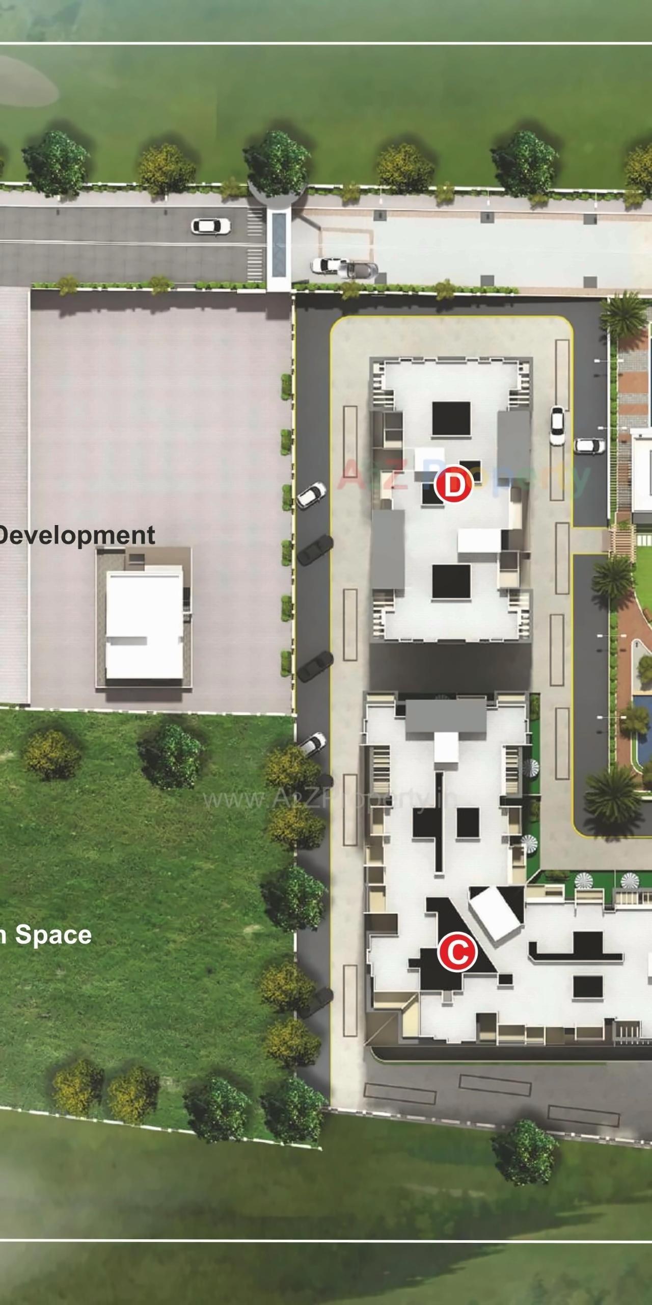 Layout of real estate project Blithe Icon located at Wagholi, Pune, Maharashtra