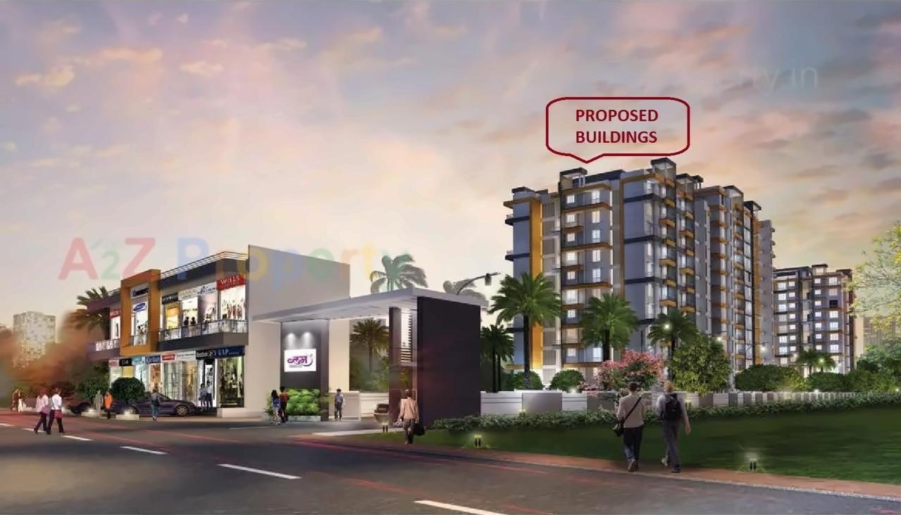 3D Elevation of real estate project Bloom Residency located at Charholi-kh, Pune, Maharashtra