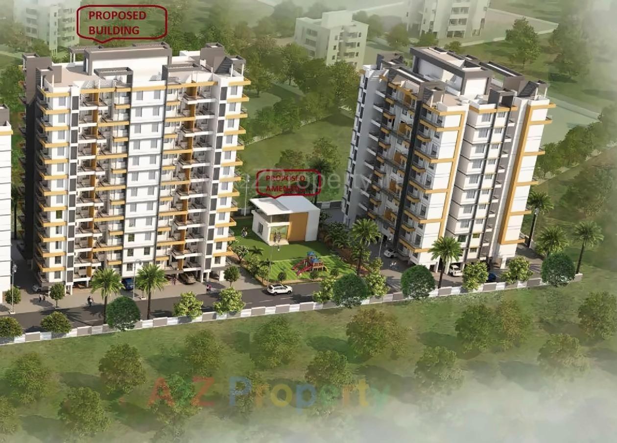 3D Elevation of real estate project Bloom Residency located at Charholi-kh, Pune, Maharashtra