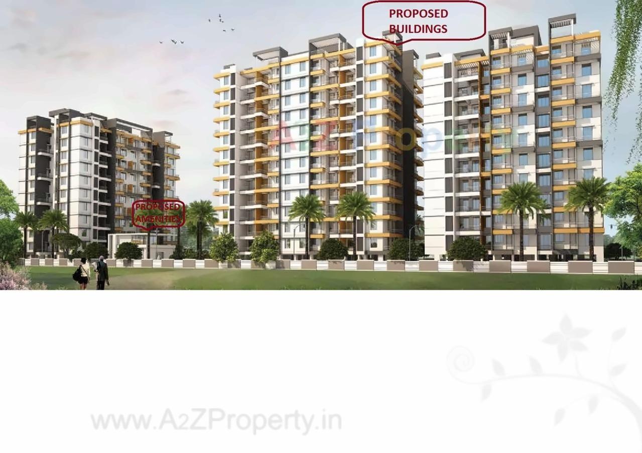 3D Elevation of real estate project Bloom Residency located at Charholi-kh, Pune, Maharashtra