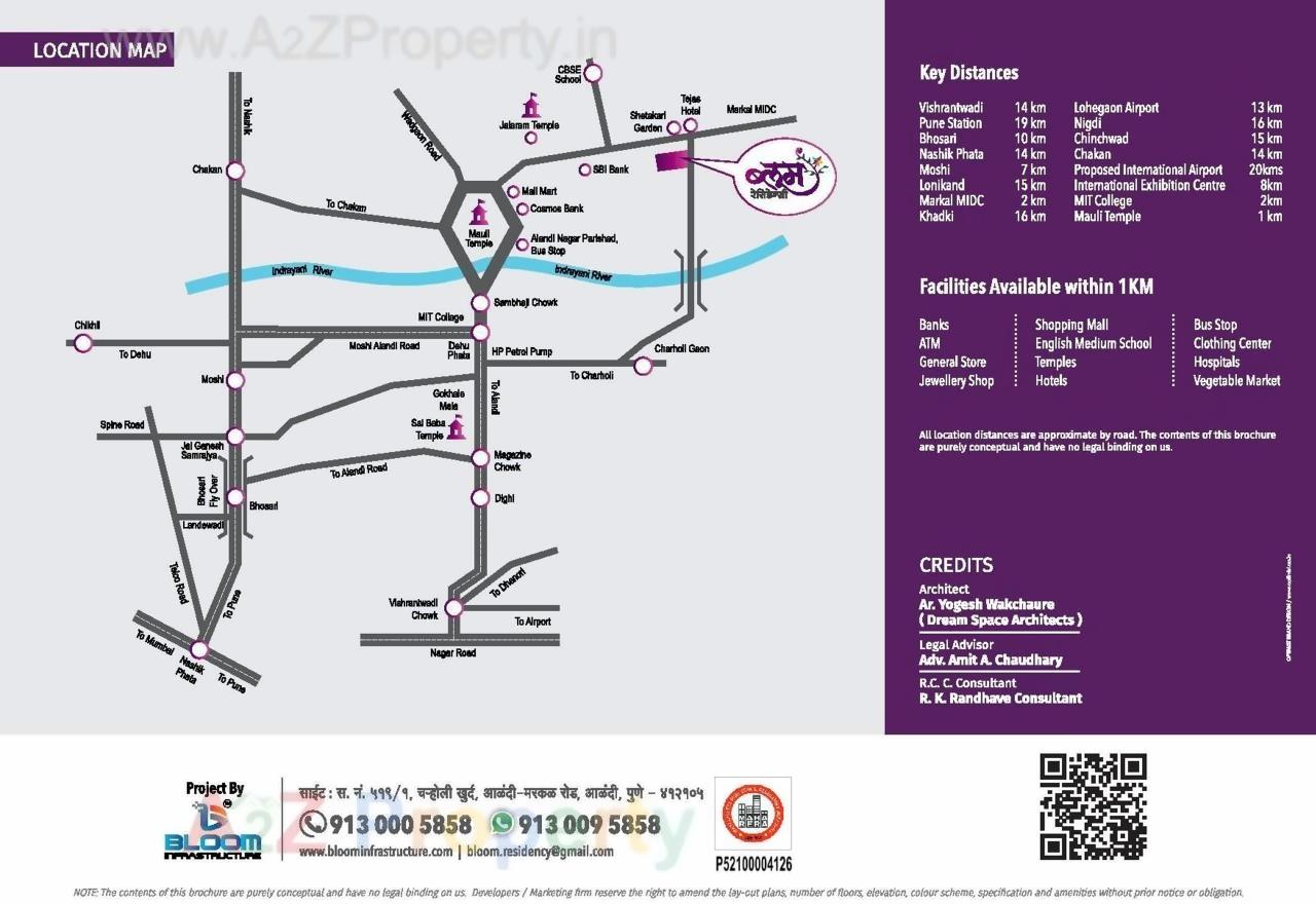  of real estate project Bloom Residency located at Charholi-kh, Pune, Maharashtra