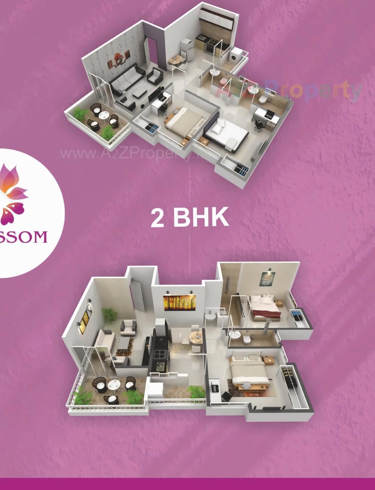 Layout of real estate project Blossom located at Wagholi, Pune, Maharashtra