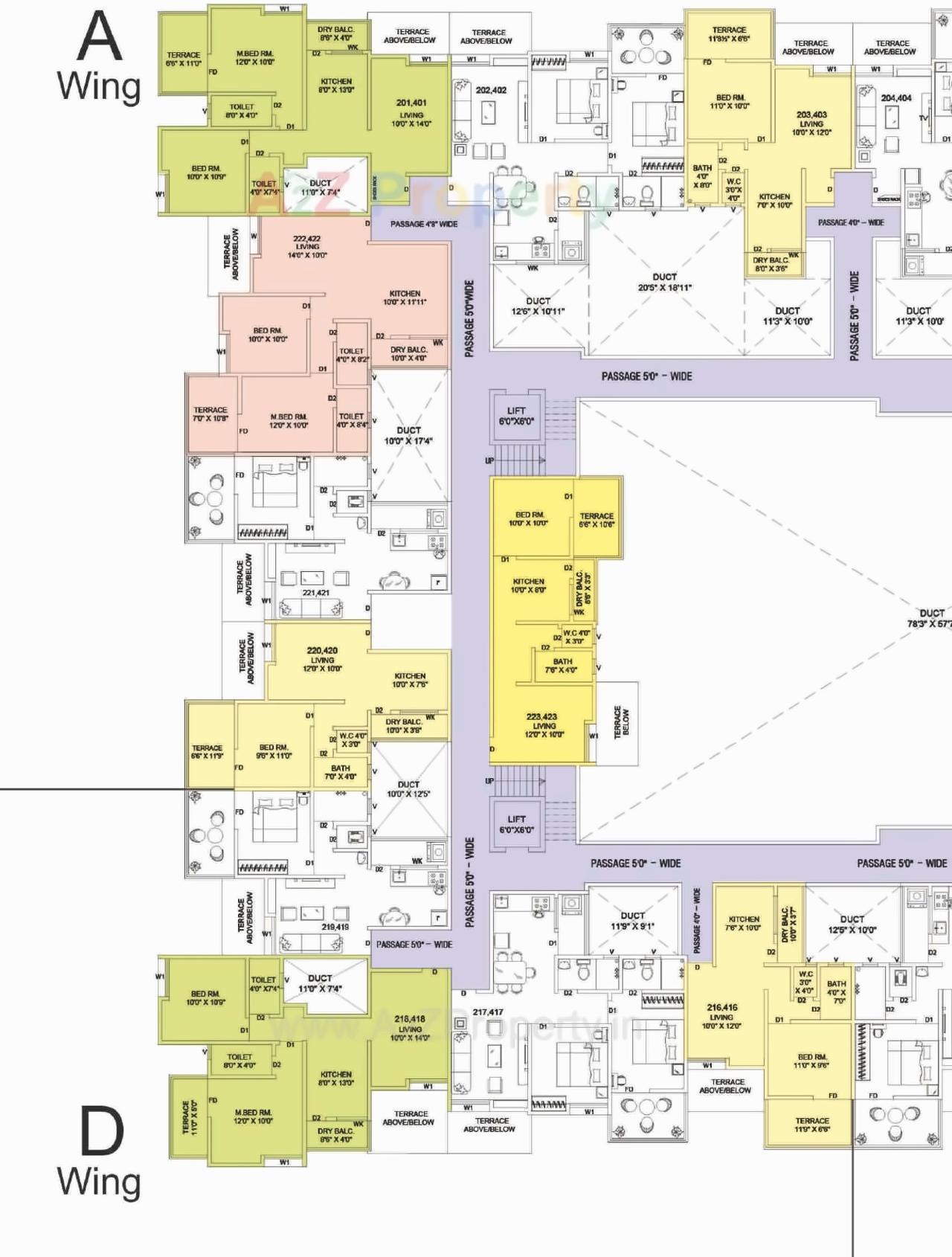 Layout of real estate project Blossom located at Wagholi, Pune, Maharashtra
