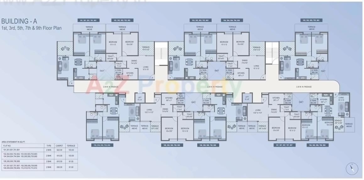 Layout of real estate project Blue Bells Aura located at Pune-m-corp, Pune, Maharashtra