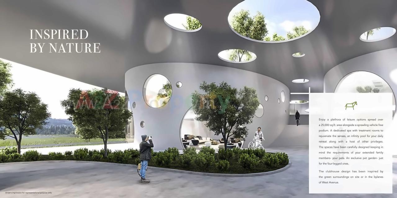 3D Elevation of real estate project Bluegrass Residences   Tower located at Pune-m-corp, Pune, Maharashtra