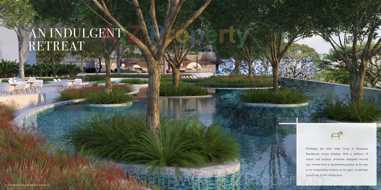 3D Elevation of real estate project Bluegrass Residences   Tower located at Pune-m-corp, Pune, Maharashtra