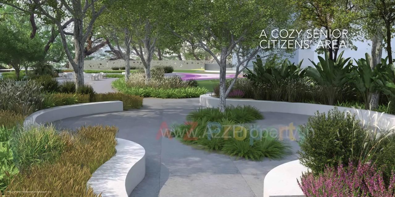 3D Elevation of real estate project Bluegrass Residences   Tower located at Pune-m-corp, Pune, Maharashtra