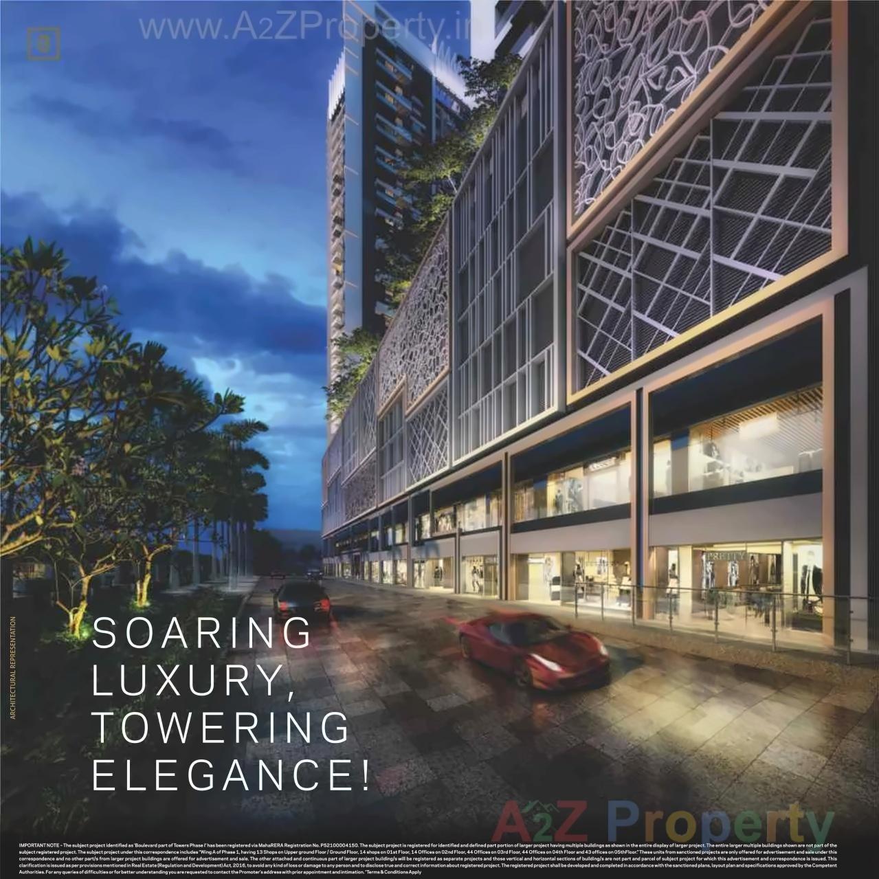 3D Elevation of real estate project Boulevard Of Towers located at Pune-m-corp, Pune, Maharashtra