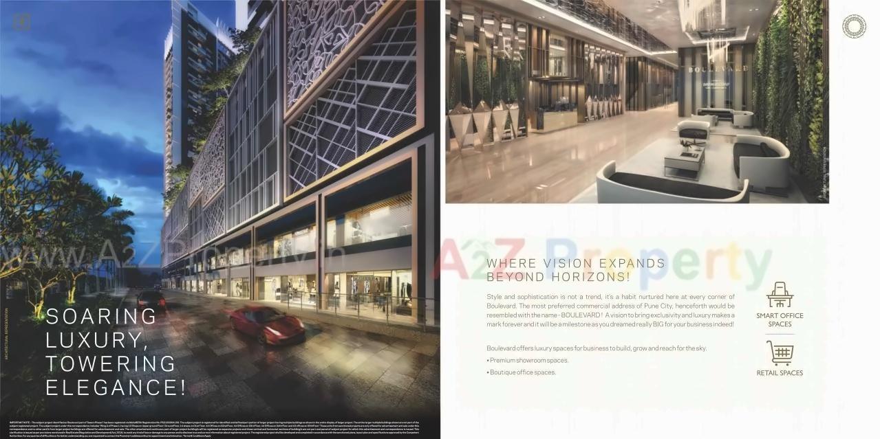 3D Elevation of real estate project Boulevard Of Towers located at Pune-m-corp, Pune, Maharashtra