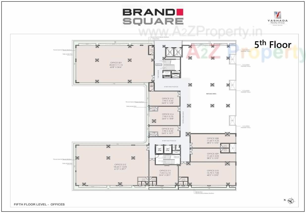 Layout of real estate project Brand Square located at Pimpale-saudagar, Pune, Maharashtra