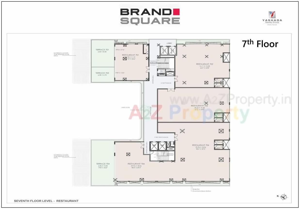 Layout of real estate project Brand Square located at Pimpale-saudagar, Pune, Maharashtra
