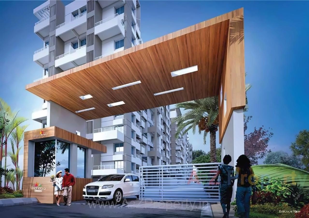 3D Elevation of real estate project Bright Aristo located at Kesnand, Pune, Maharashtra