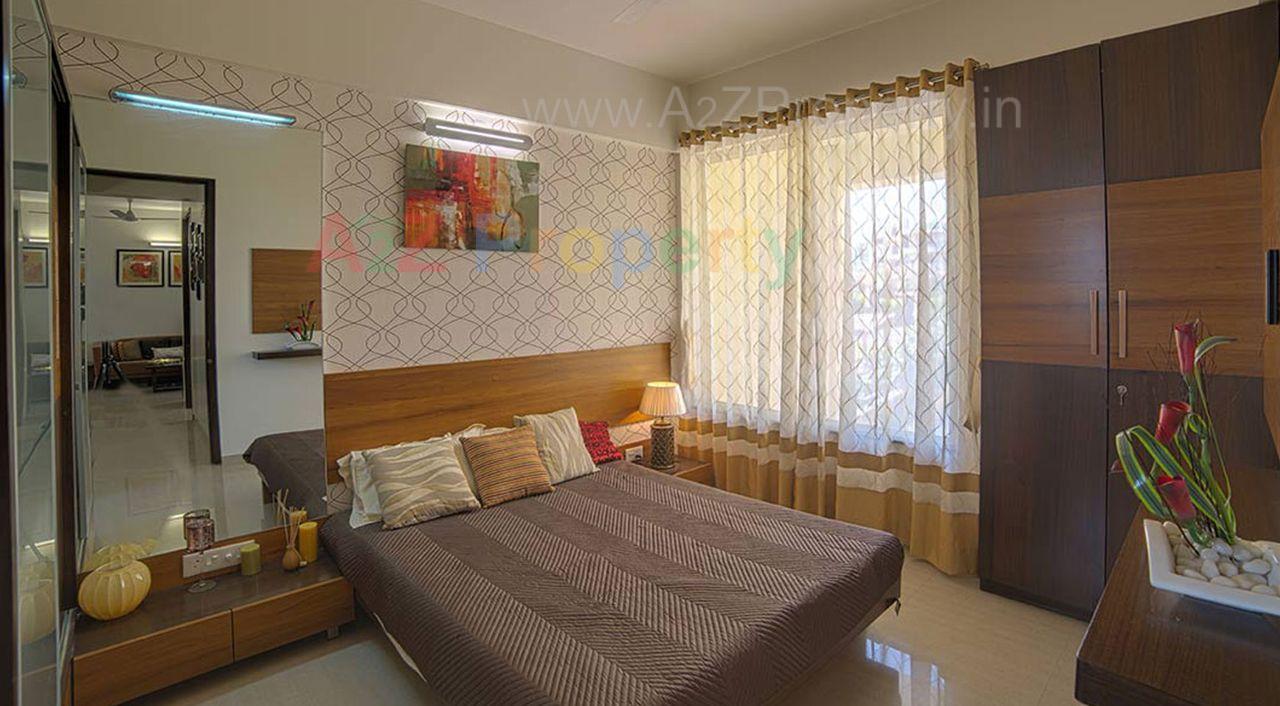 Master Bedroom 1 of real estate project Brookefield Willows located at Pisoli, Pune, Maharashtra