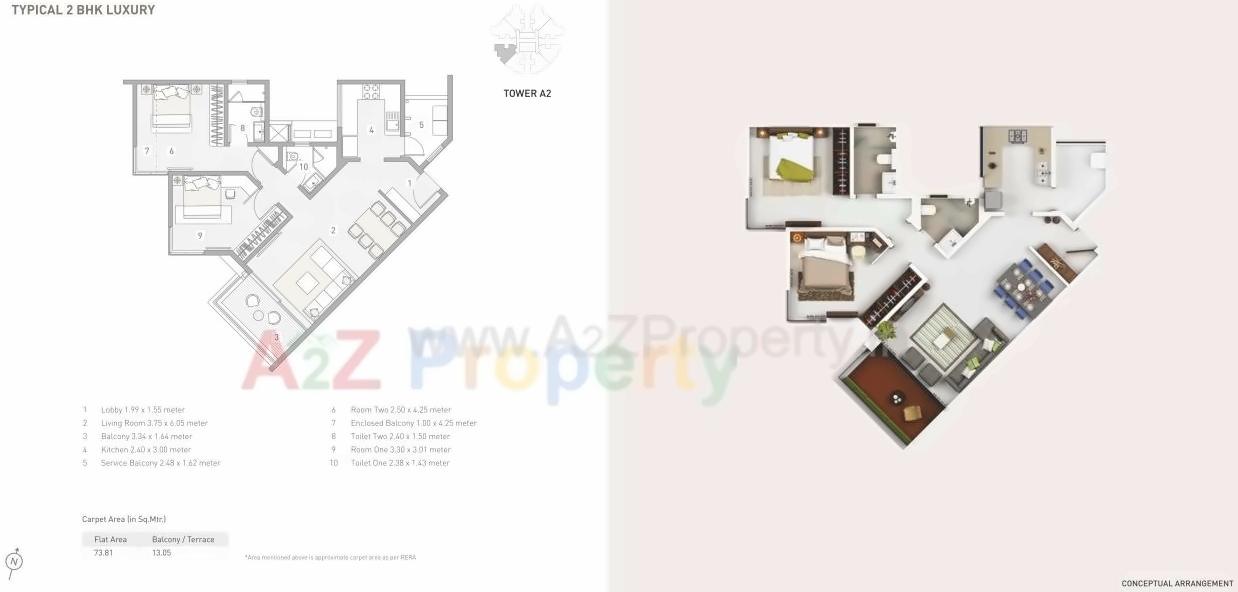 Layout of real estate project D2 Eon Homes located at Man, Pune, Maharashtra