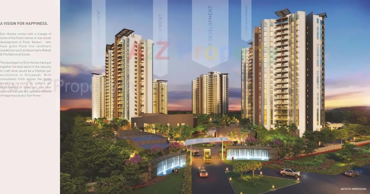 3D Elevation of real estate project D2 Eon Homes located at Man, Pune, Maharashtra