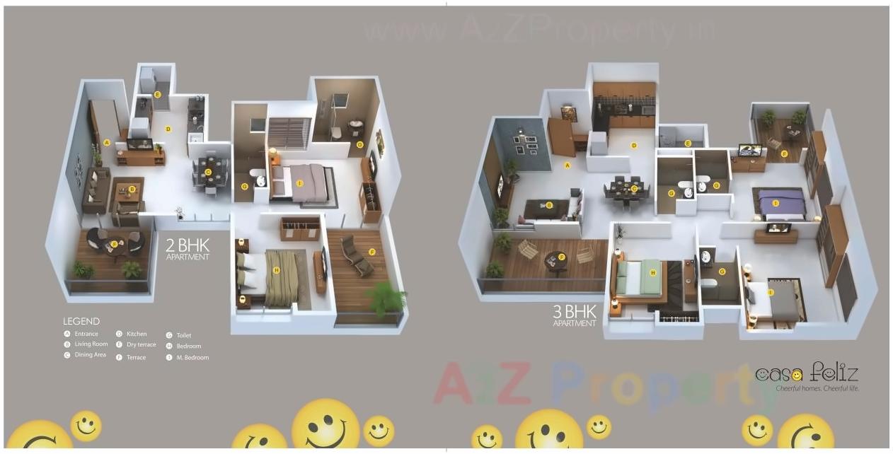 Layout of real estate project Casa Feliz located at Pune-m-corp, Pune, Maharashtra