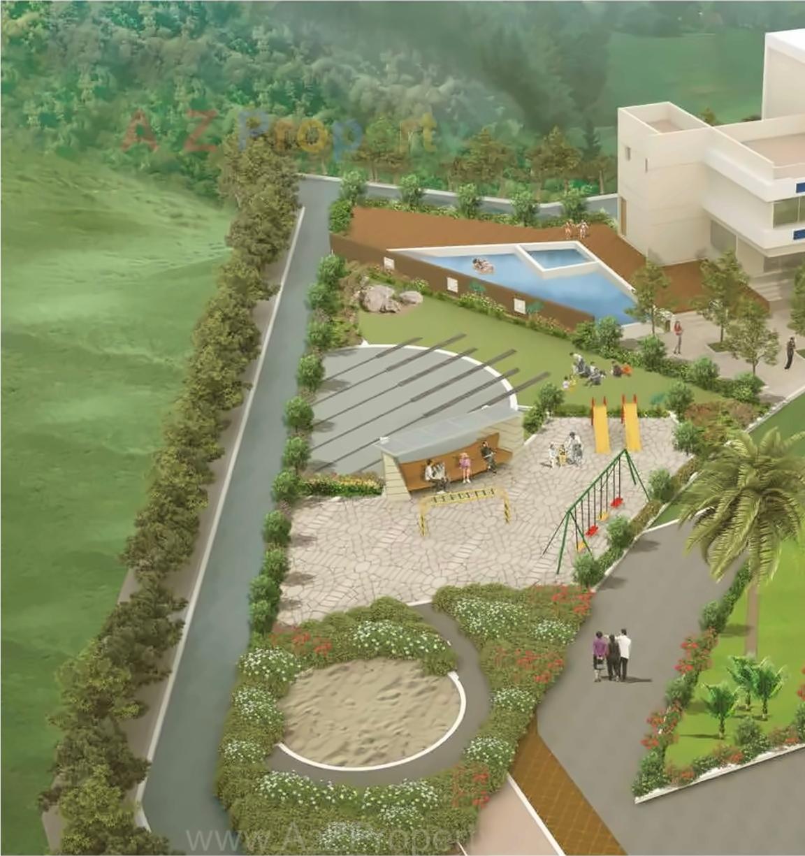 3D Elevation of real estate project Cavansite located at Warje, Pune, Maharashtra