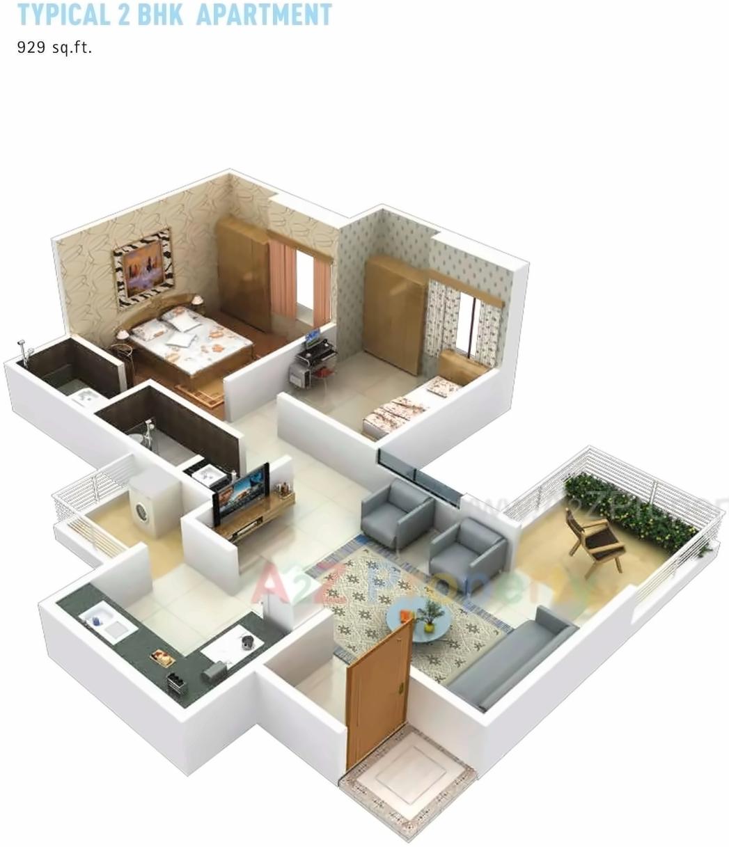 Layout of real estate project Cavansite located at Warje, Pune, Maharashtra
