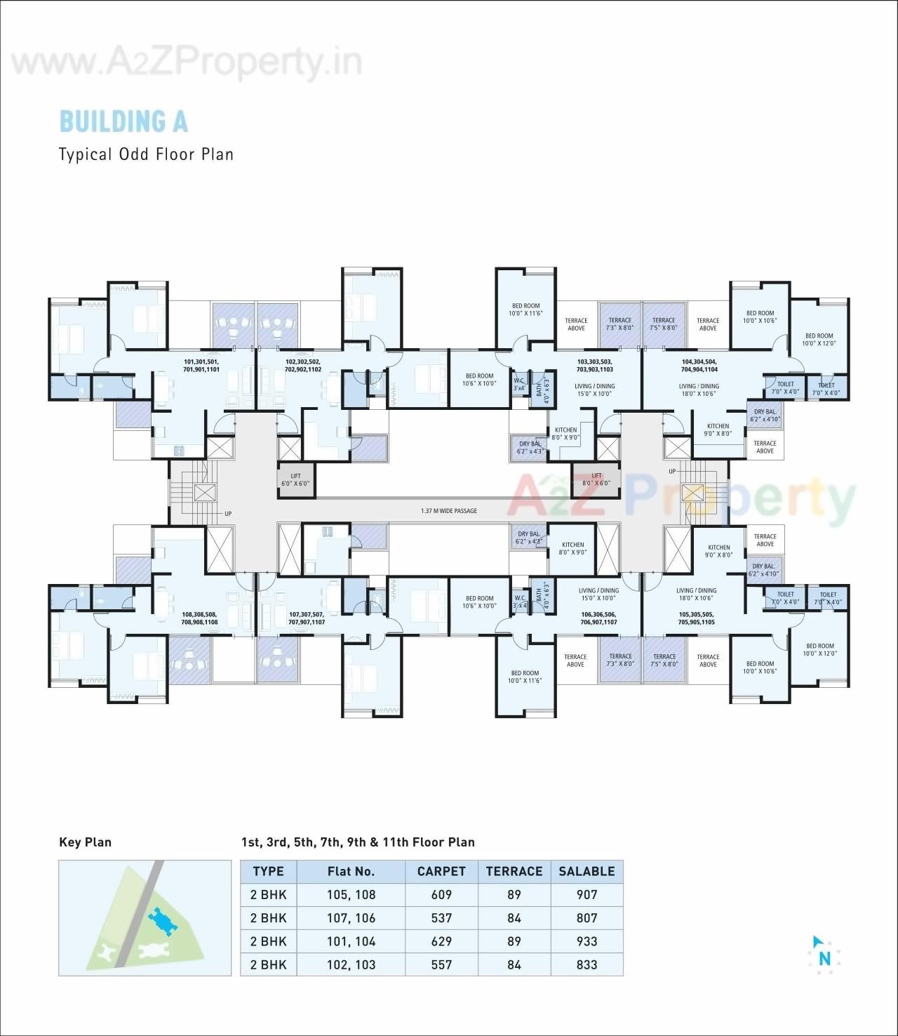 Layout of real estate project Cavansite located at Warje, Pune, Maharashtra