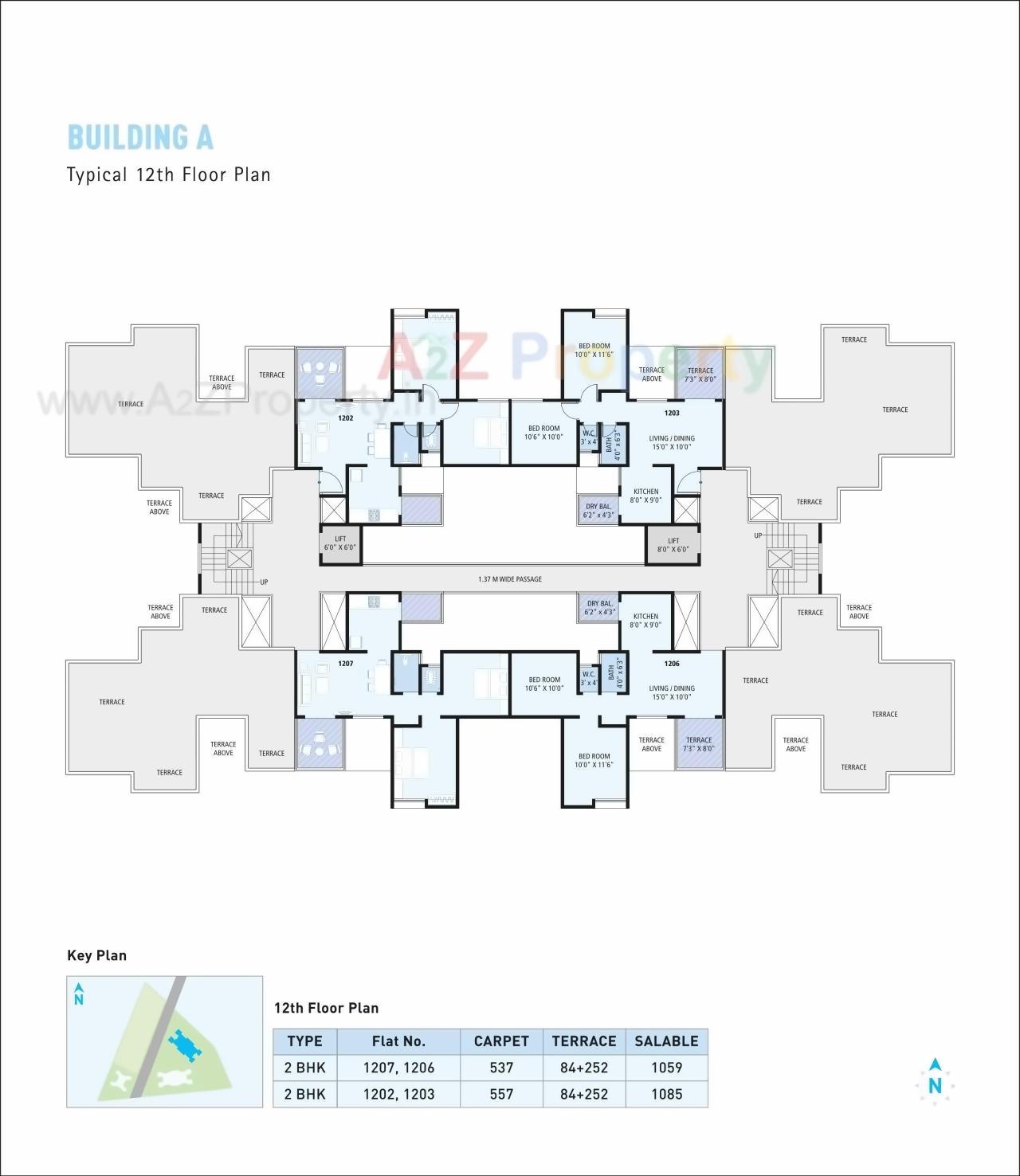 Layout of real estate project Cavansite located at Warje, Pune, Maharashtra
