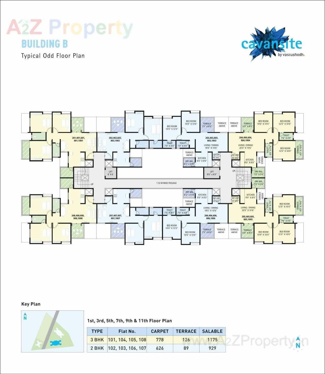 Layout of real estate project Cavansite located at Warje, Pune, Maharashtra