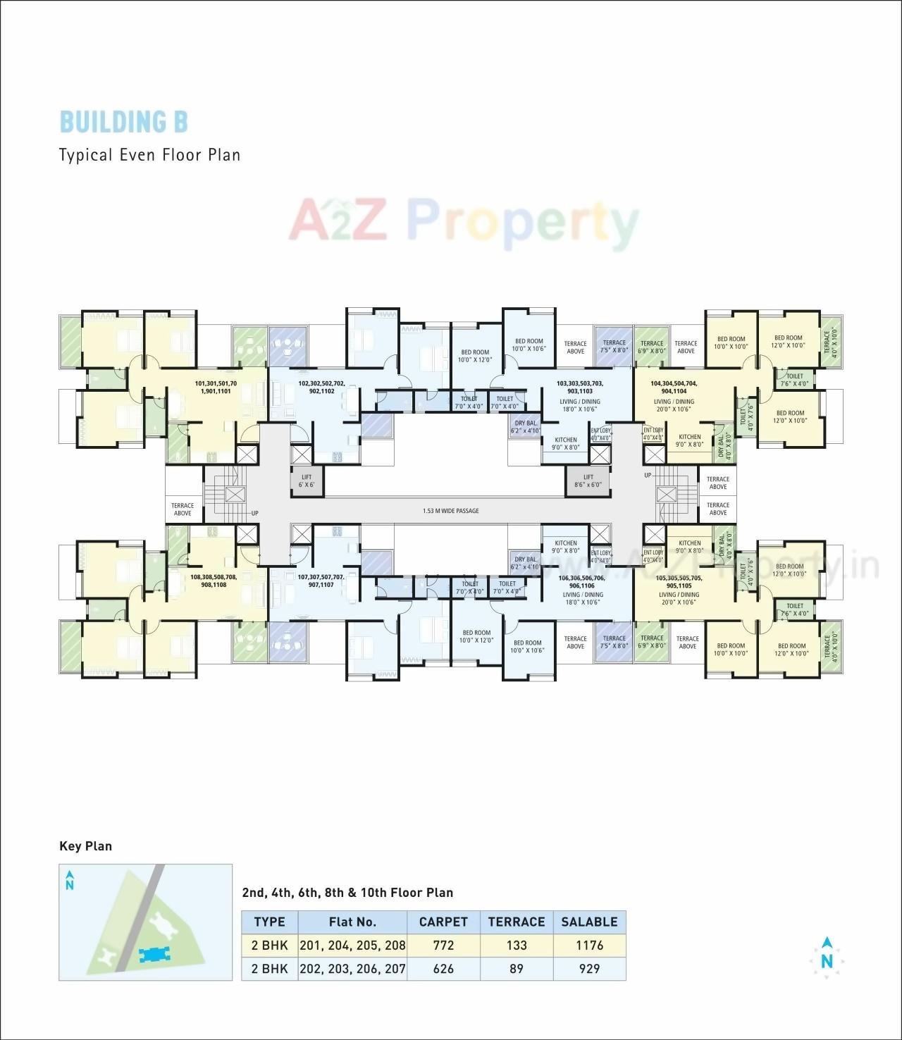 Layout of real estate project Cavansite located at Warje, Pune, Maharashtra