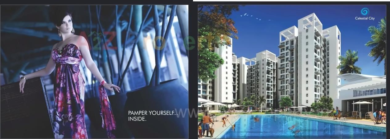 3D Elevation of real estate project Celestial City  A, E, located at Pimpri-chinchawad-m-corp, Pune, Maharashtra