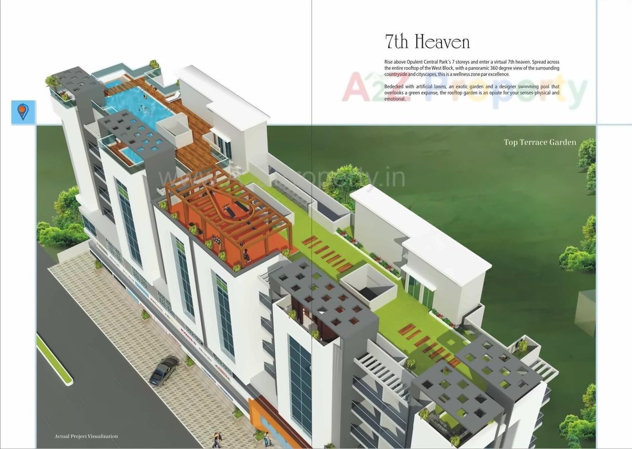 Layout of real estate project Central Park located at Manjari-bk, Pune, Maharashtra