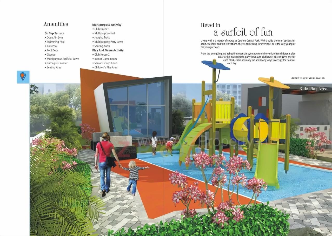 3D Elevation of real estate project Central Park located at Manjari-bk, Pune, Maharashtra