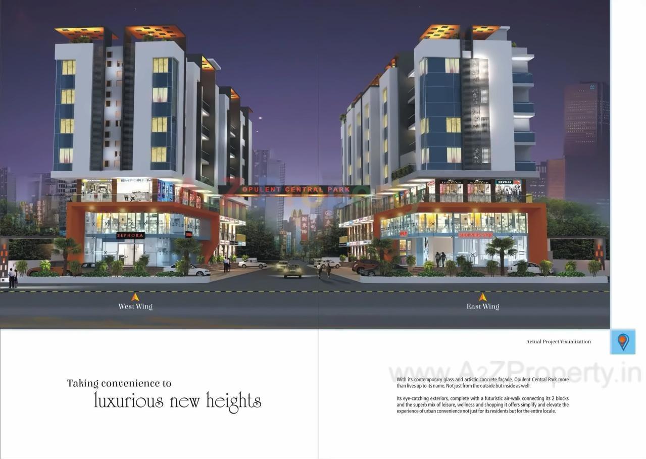 3D Elevation of real estate project Central Park located at Manjari-bk, Pune, Maharashtra