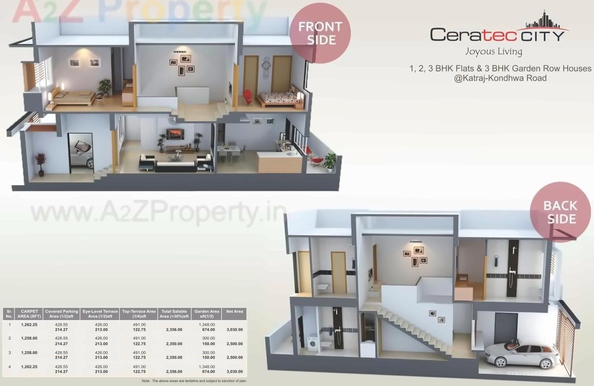 Layout of real estate project Ceratec City located at Yawalewadi, Pune, Maharashtra
