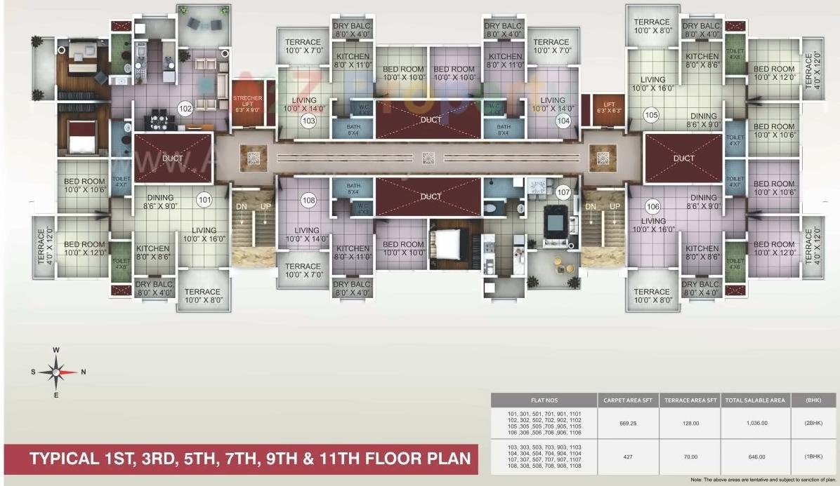 Layout of real estate project Ceratec City located at Yawalewadi, Pune, Maharashtra
