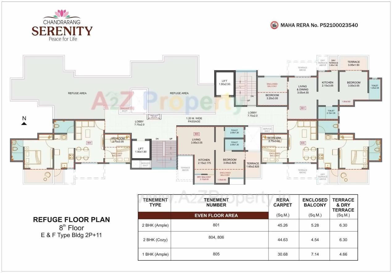Layout of real estate project Chandrarang Serenity located at Wakad, Pune, Maharashtra