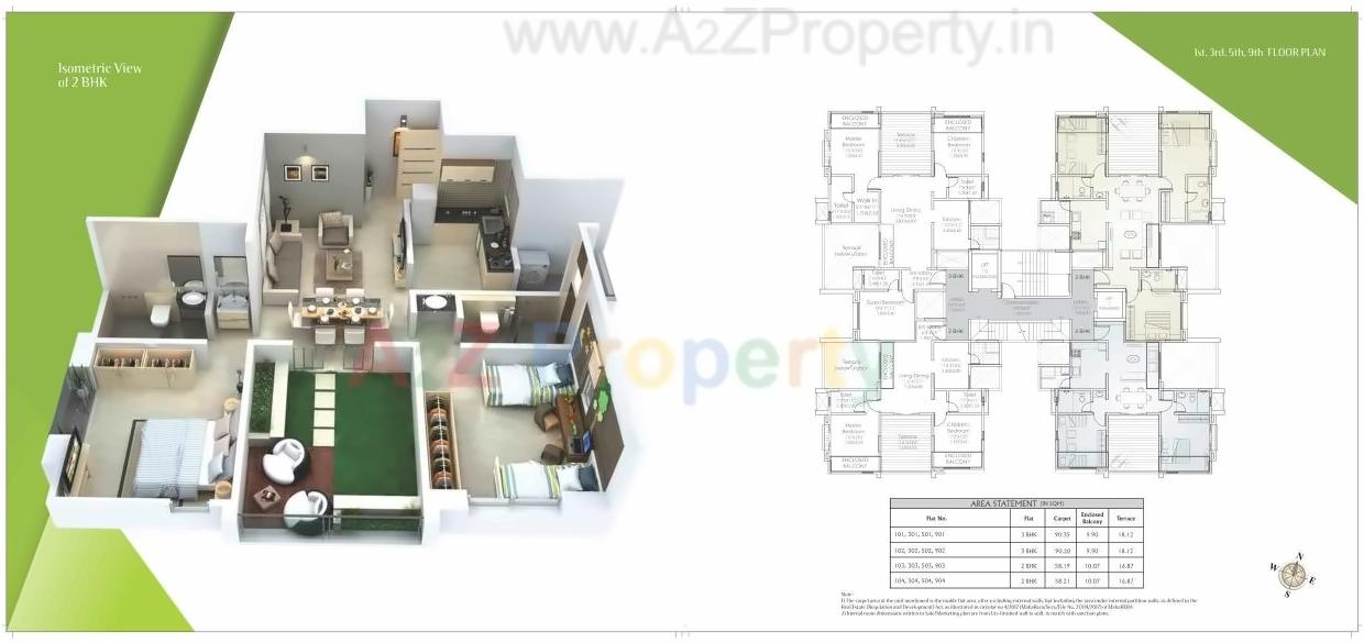 Layout of real estate project Chlorophyll located at Baner, Pune, Maharashtra