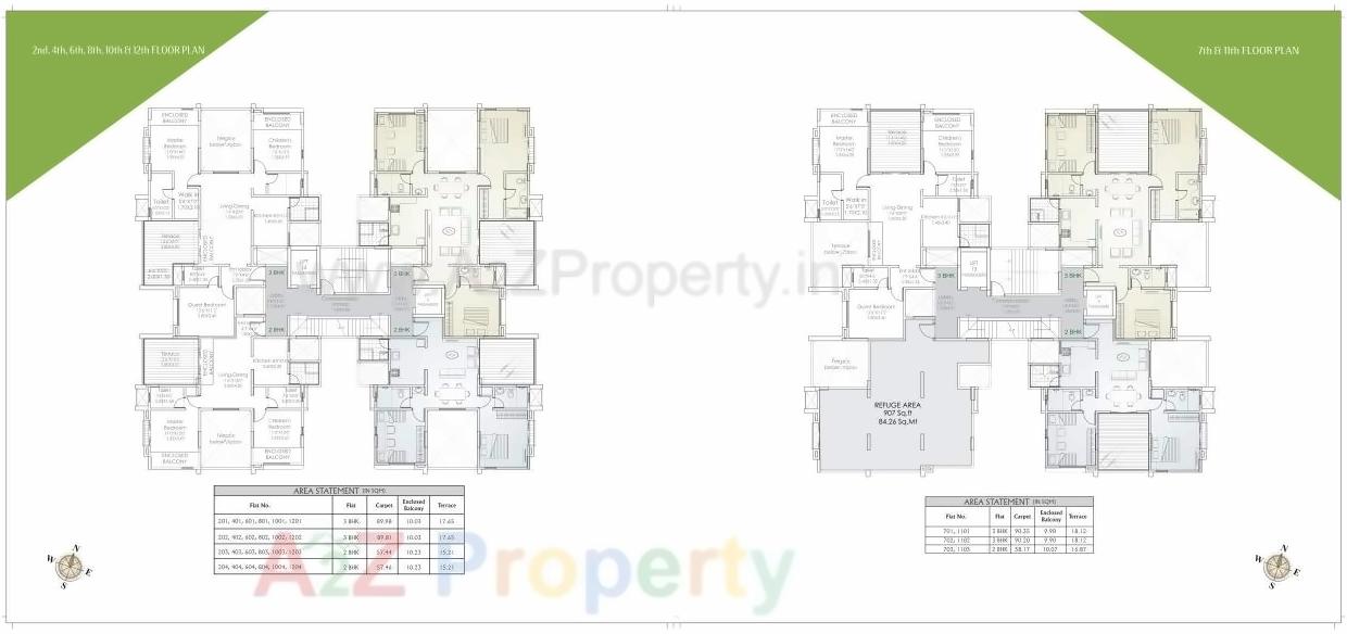 Layout of real estate project Chlorophyll located at Baner, Pune, Maharashtra