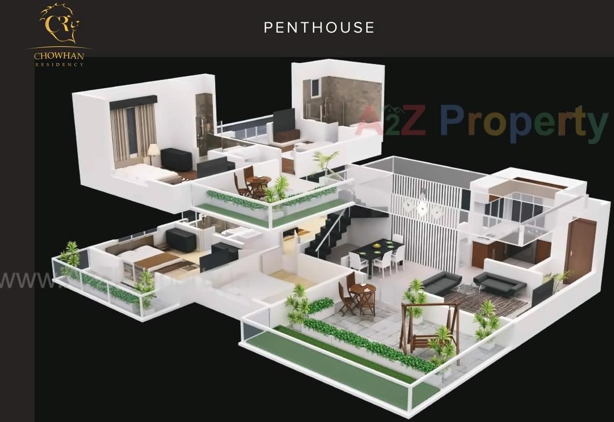 3D Elevation of real estate project Chowhan Residency/ Amaltas located at Undri, Pune, Maharashtra