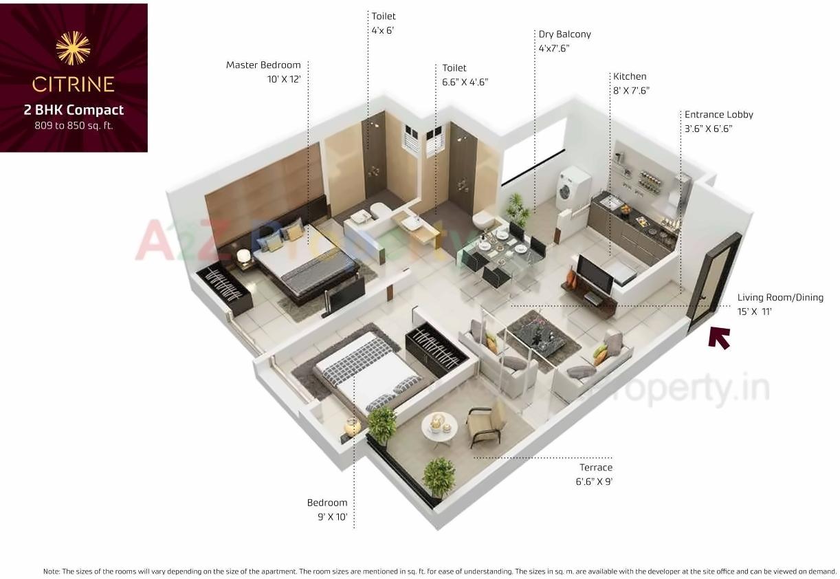 Layout of real estate project Citrine located at Marunji, Pune, Maharashtra