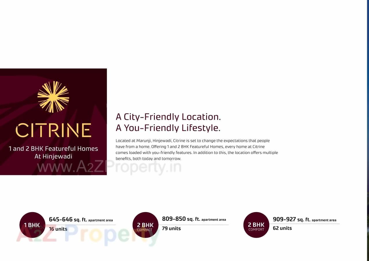  of real estate project Citrine located at Marunji, Pune, Maharashtra