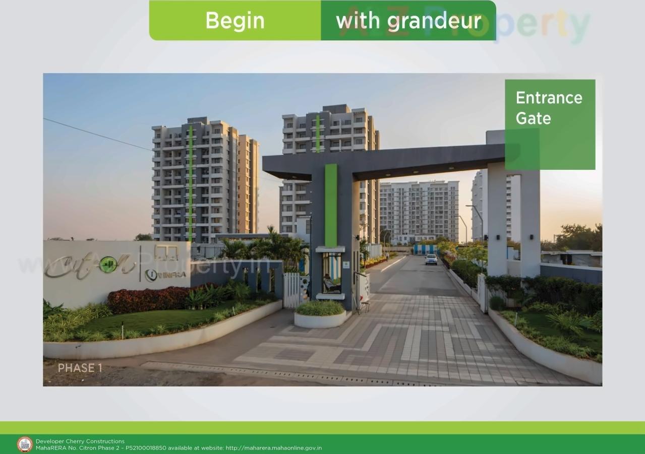 3D Elevation of real estate project Citron located at Wagholi, Pune, Maharashtra