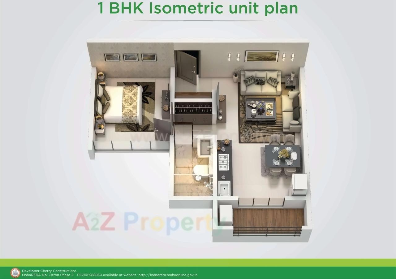 Layout of real estate project Citron located at Wagholi, Pune, Maharashtra