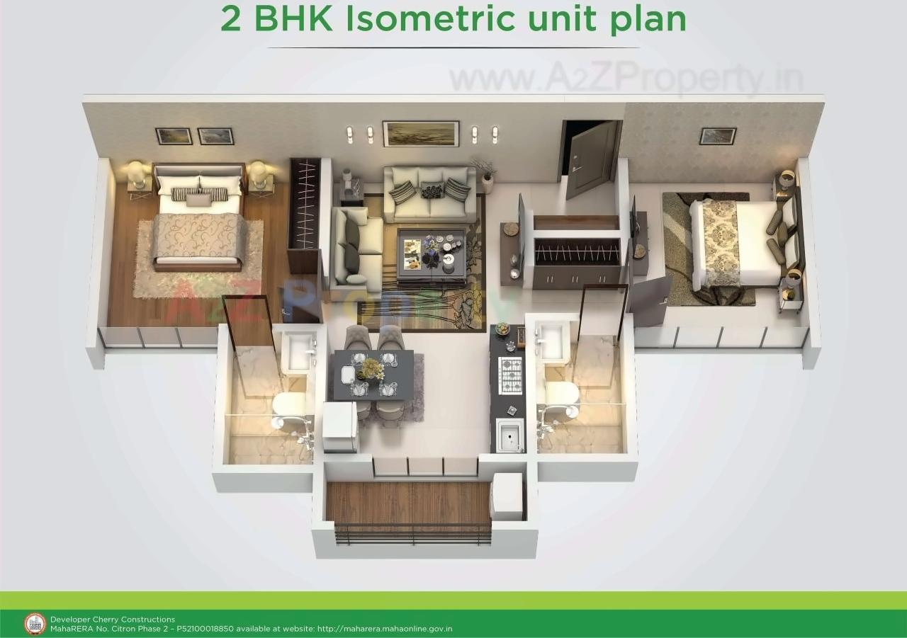 Layout of real estate project Citron located at Wagholi, Pune, Maharashtra