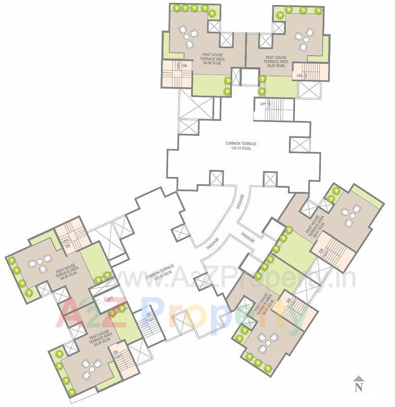 Courtyard_layout4 of real estate project Courtyard located at Pimpri-chinchawad-m-corp, Pune, Maharashtra