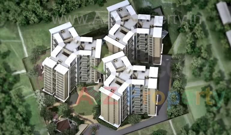 3D Elevation of real estate project Courtyard One located at Wakad, Pune, Maharashtra