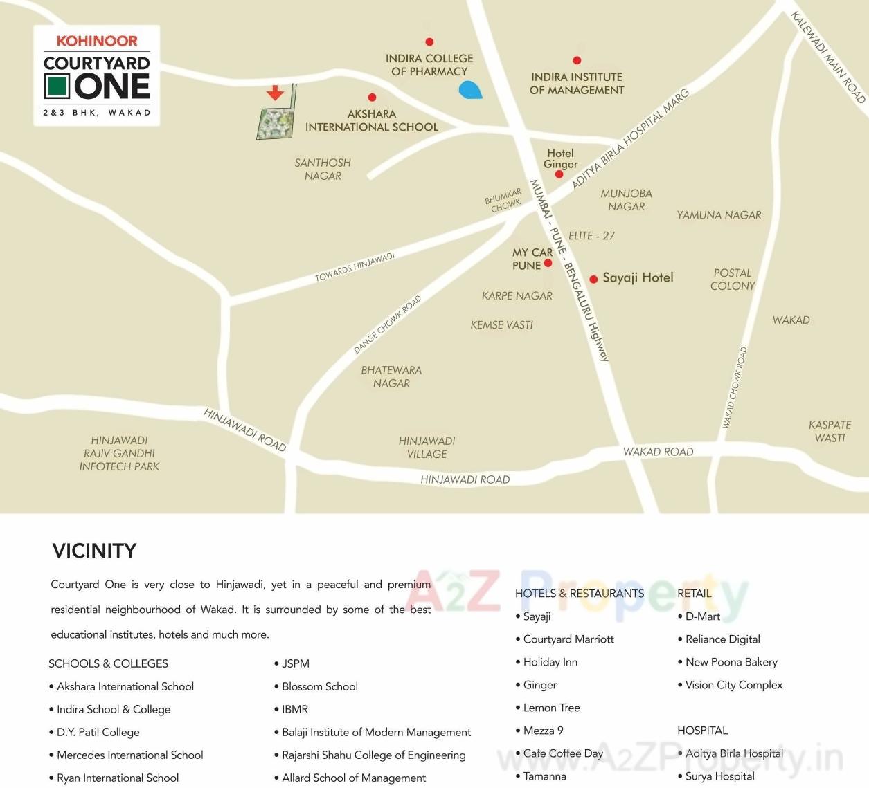  of real estate project Courtyard One located at Wakad, Pune, Maharashtra